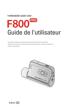 Manuel utilisateur Thinkware F800pro