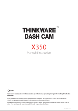 Thinkware X350 Manuel utilisateur