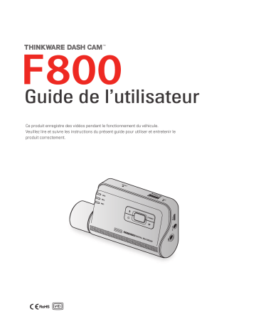 Manuel de l'utilisateur Thinkware F800 - Caméra de tableau de bord | Fixfr