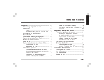 Manuel du propriétaire Zero DS 2011 - Télécharger PDF et Lire en Ligne | Fixfr