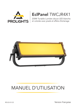 Manuel d'utilisation ProLights EclPanel TWCJR4x1