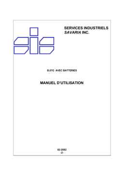 Savaria Concord B07G Manuel du propriétaire