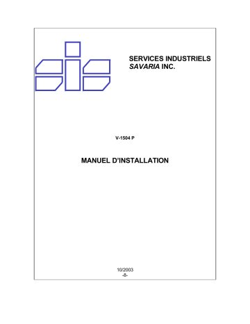 Manuel d'utilisation Savaria Concord V-1504 | Fixfr