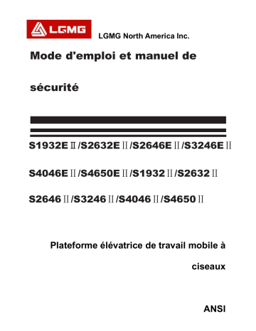 LGMG Slab Scissor Manuel utilisateur - Plateforme de travail à ciseaux | Fixfr