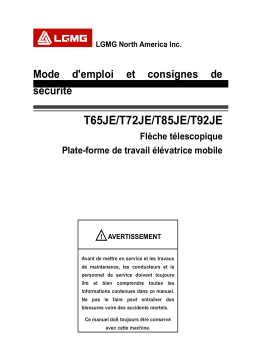 Manuel d'utilisation LGMG Electric Telescopic Boom - Télécharger PDF