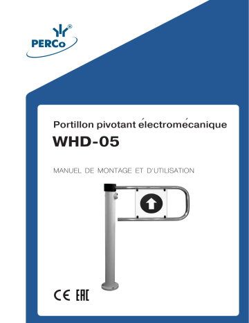 Manuel d'instructions Perco WHD-05 - Portillon pivotant électromécanique | Fixfr