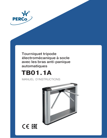 Manuel TB-01A - Tourniquet Perco tripode électromécanique | Fixfr