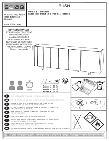 SCIAE SC18SB3040 Manuel du propriétaire | Fixfr