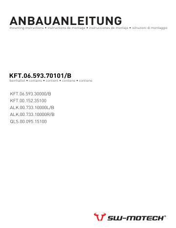 Manuel d'utilisation SW-Motech KFT.06.593.70101/B - Support latéral PRO | Fixfr