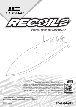 Manuel du propriétaire Recoil 2 18" Self-Righting Deep-V Brushless RTR