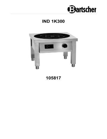 Manuel d'utilisation Bartscher 105817 - Réchaud sur pied IND 1K300 | Fixfr
