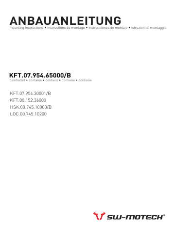 SW-Motech KFT.07.954.65000/B Manuel utilisateur | Fixfr