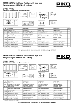 PIKO 38795 Manuel utilisateur - Wagon-plat à renforts