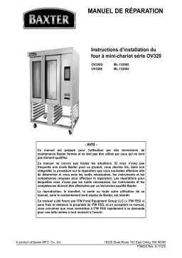 Baxter OV320G & OV320E Mini Rack Oven Guide d'installation