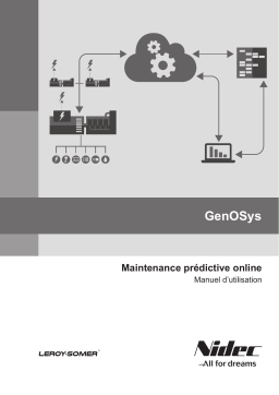 Manuel d'utilisation Leroy-Somer GenOSys : Surveillance Prédictive en Ligne