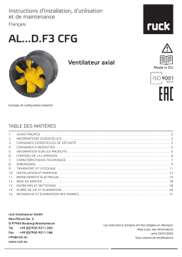 Ruck Ventilateur Axial AL 500 D2 F3 01 CFG  - Manuel du propriétaire