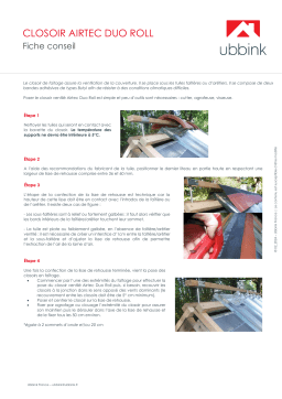 Guide d'installation Ubbink 204767 - Closoir Airtec Duo Roll