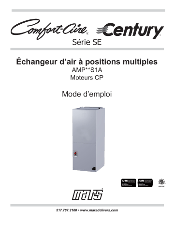 AMP60S1A | AMP36S1A-CY | AMP48S1A-CY | AMP60S1A-CY | AMP36S1A | AMP48S1A | COMFORT-AIRE AMP24S1A-CY Manuel utilisateur | Fixfr