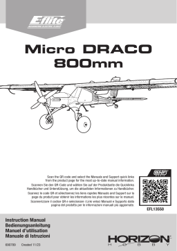 Manuel du propriétaire E-flite EFL13550UC - Téléchargement et lecture en ligne