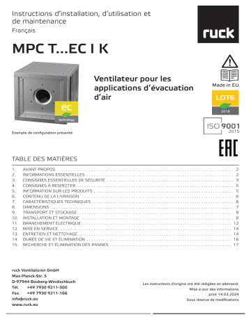 Ruck MPC T 355 EC I K 01 Manuel du propriétaire | Fixfr