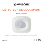 Manuel d'utilisation Herschel PIR001 - D&eacute;tecteur de mouvement WiFi