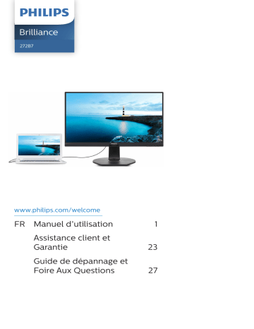 272B7QUPBEB/01 | Philips 272B7QUPBEB/00 Manuel utilisateur | Fixfr
