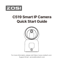 Manuel ZOSI C519 - Caméra IP Intelligente