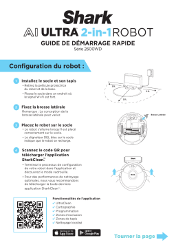 Shark AI Ultra 2in1 Robot Cordless Vacuum & Mop Manuel du propriétaire