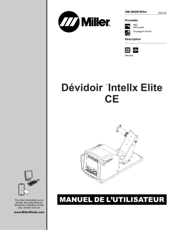 Manuel utilisateur Miller INTELLX ELITE WIRE FEEDER CE | Fixfr