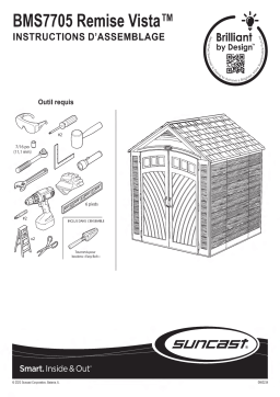 Manuel d'utilisation Suncast BMS7705 - Instructions de montage et d'entretien