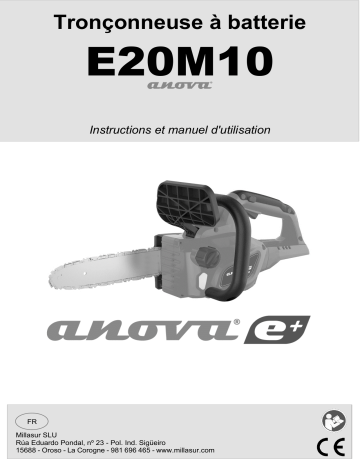 Manuel d'utilisation Anova E20M10 - Tronçonneuse à batterie | Fixfr