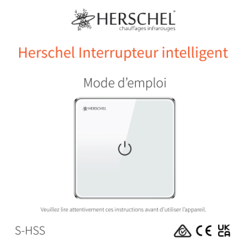 Manuel d'utilisation Herschel S-HSS-B - Contrôle intelligent des appareils | Fixfr