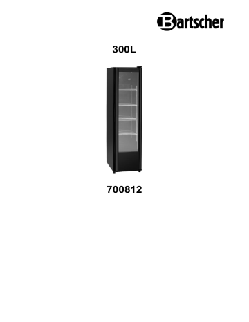 Manuel d'utilisation Bartscher 700812 - Réfrigérateur à porte en verre | Fixfr