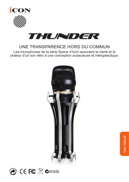 Manuel utilisateur Icon Pro Audio THUNDER