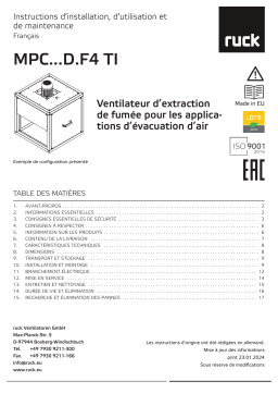 Manuel Ruck MPC 500 D4 F4 TI 30 - Ventilateur d’extraction de fumée