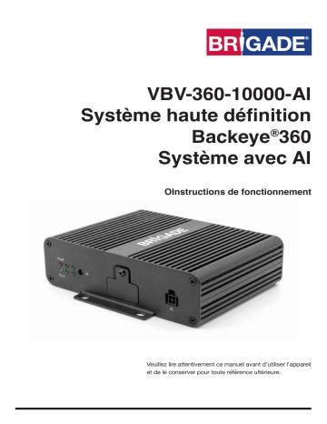 Manuel d'utilisation Brigade VBV-360-1000-AI (7524) | Fixfr