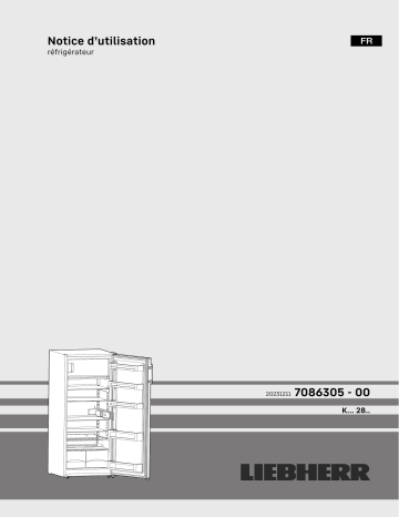 K 2834 Comfort | KPe290-26 | Liebherr KPsle290-26 Mode d'emploi | Fixfr