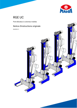 Manuel d'utilisation MAHA RGE UC - Pont élévateur à colonnes mobiles