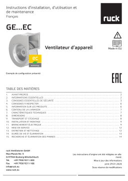 Ruck GE 120 EC 1 OVGF 01 Manuel du propriétaire