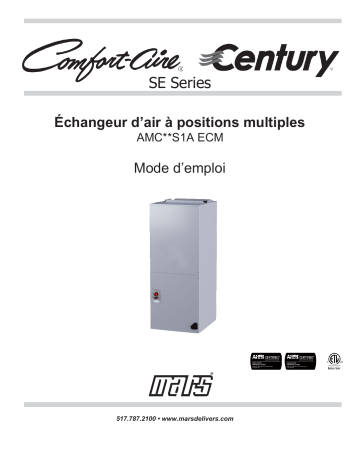 COMFORT-AIRE AMC60S1A Manuel utilisateur - Guide d'installation et d'utilisation | Fixfr