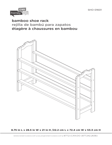 Honey Can Do SHO-09341 Manuel d'utilisation - Instructions d'assemblage et plus | Fixfr