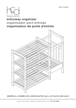 Manuel utilisateur Honey Can Do SHO-02222 - Guide d'assemblage et informations