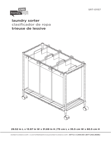 Manuel d'utilisation Honey Can Do SRT-01157 - Clasificateur de vêtements | Fixfr