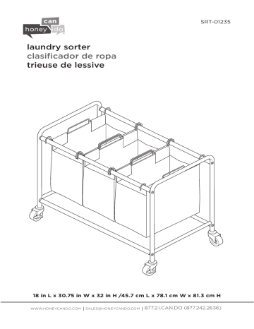 Manuel d'utilisation Honey Can Do SRT-01235 - Trieur de linge | Fixfr