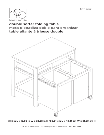 Honey Can Do SRT-03571 Manuel utilisateur | Fixfr