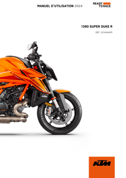 Manuel du propriétaire KTM 1390 Super Duke R - Télécharger PDF