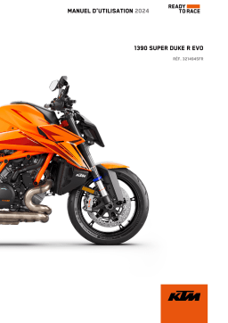 KTM 1390 Super Duke R EVO Manuel du propriétaire - Lire et télécharger