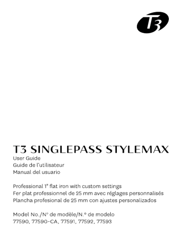 T3 SINGLEPASS STYLEMAX Mode d'emploi | Fixfr