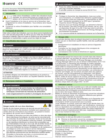 Manuel d'installation Sensorbar EB203/EB206/EB209/EB212 | Fixfr