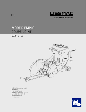 Lissmac COMPACTCUT 701 Manuel du propriétaire | Fixfr